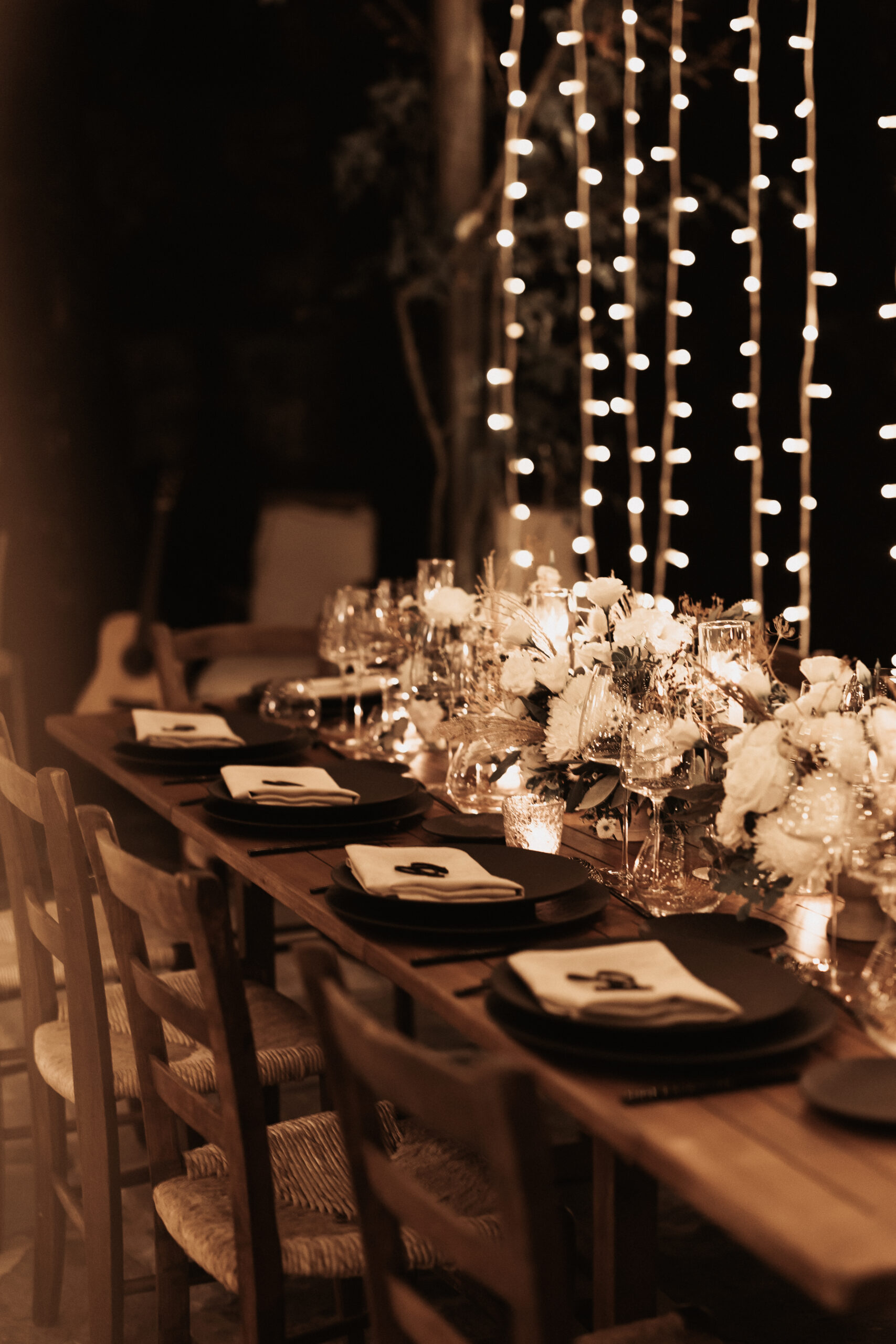 Allestimento matrimonio elegante palette bianco candido
