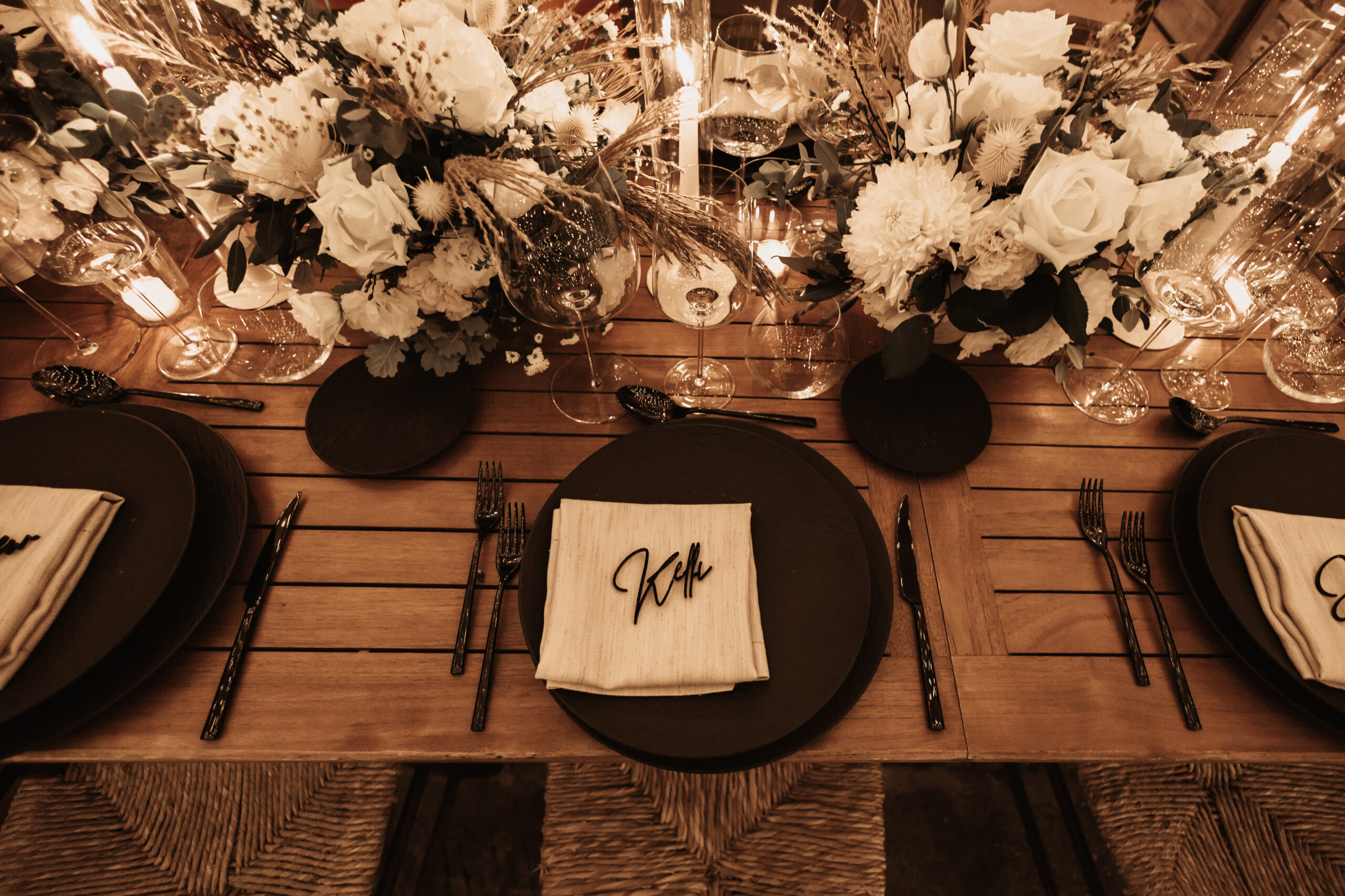 centrotavola matrimonio elegante palette bianco candido