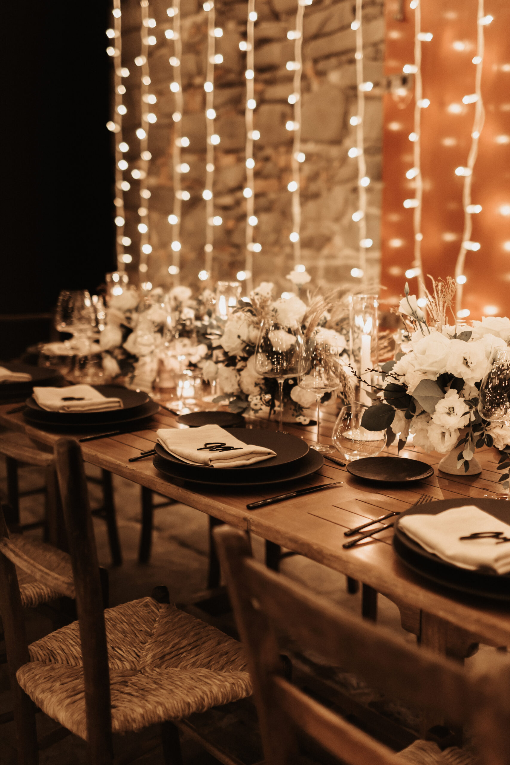 centrotavola matrimonio elegante palette bianco candido